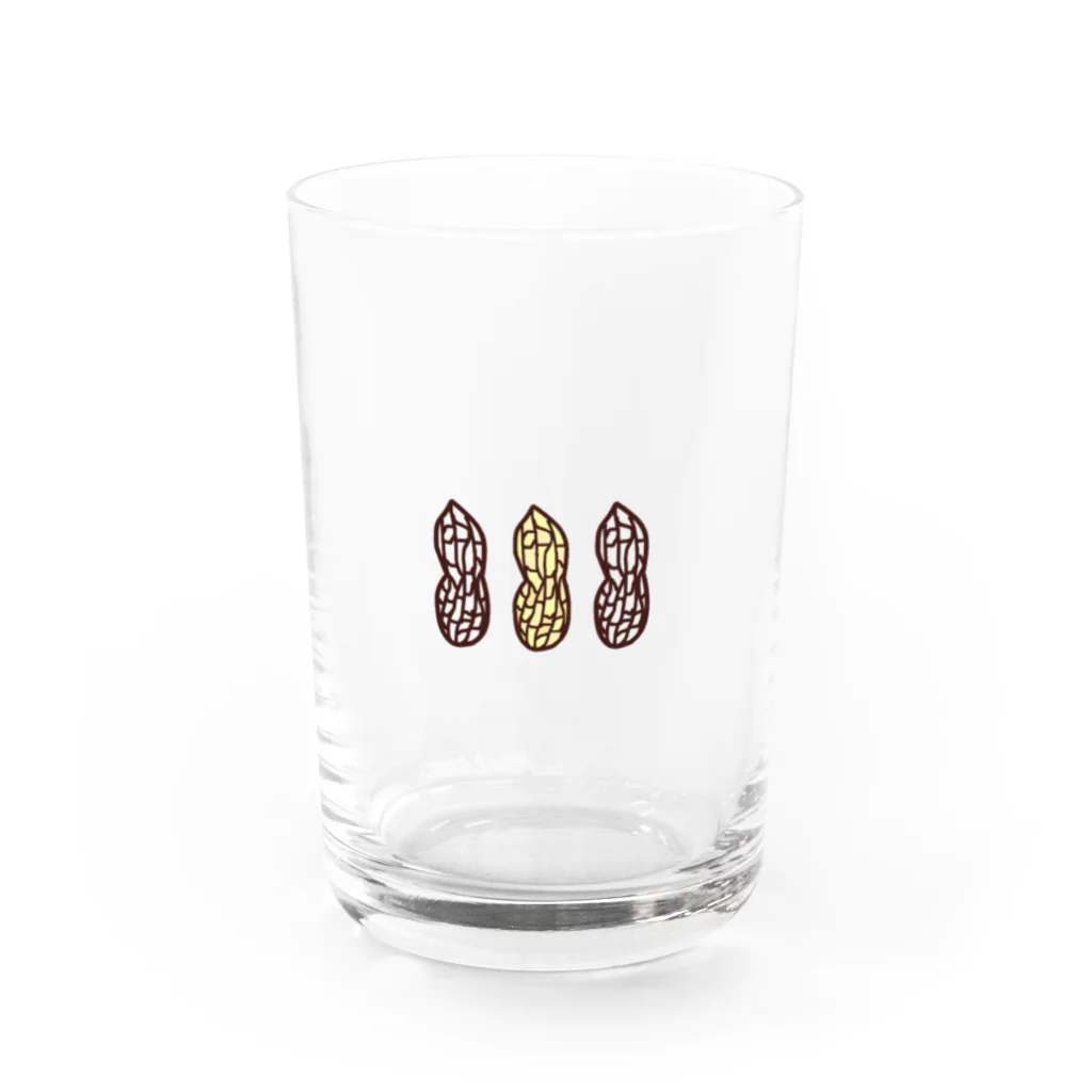 GaJuの3つのピーナッツ Water Glass :front