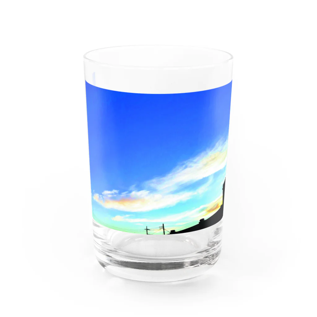 錆猫の館の鳳凰と双龍 Water Glass :front