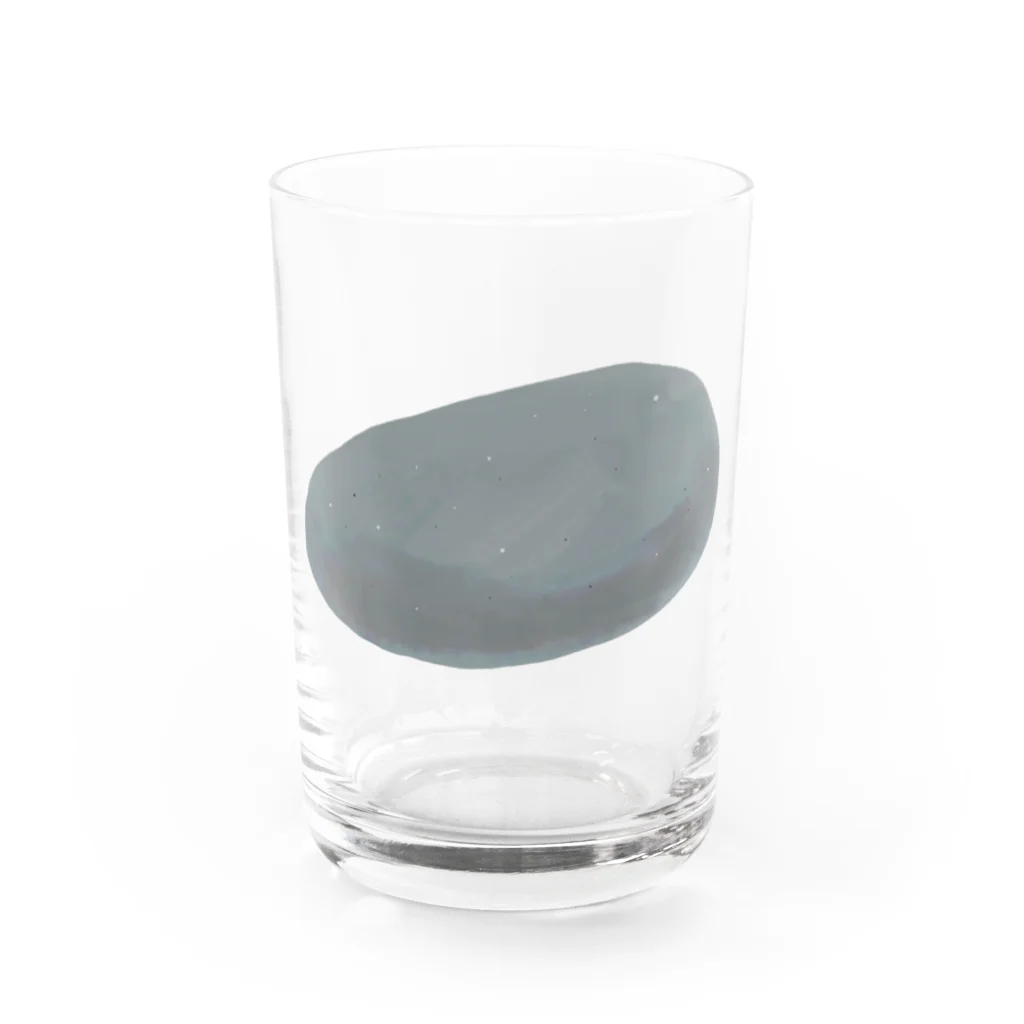 十分に広い店の石 Water Glass :front