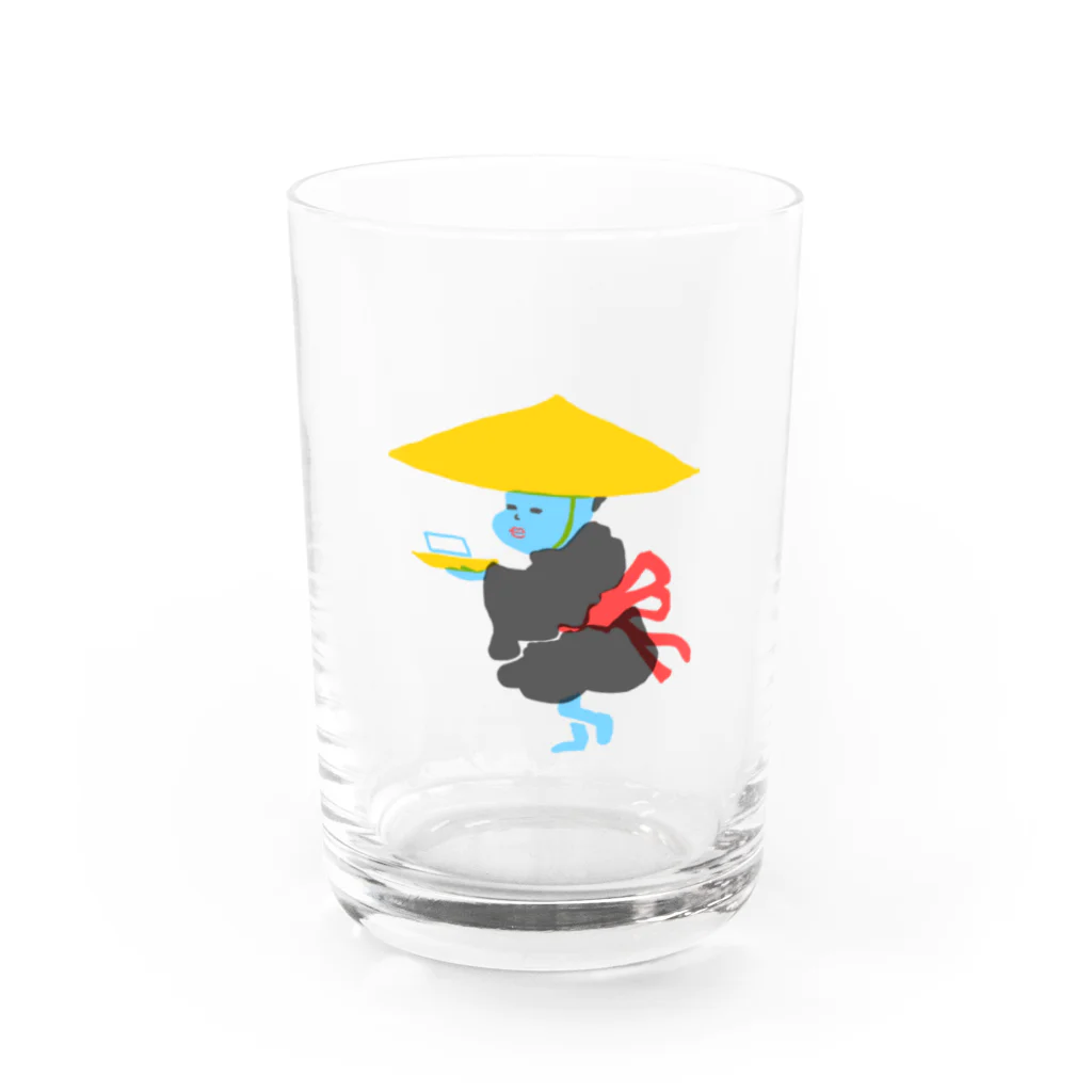 kyotsubeの百鬼夜行の豆腐小僧 Water Glass :front