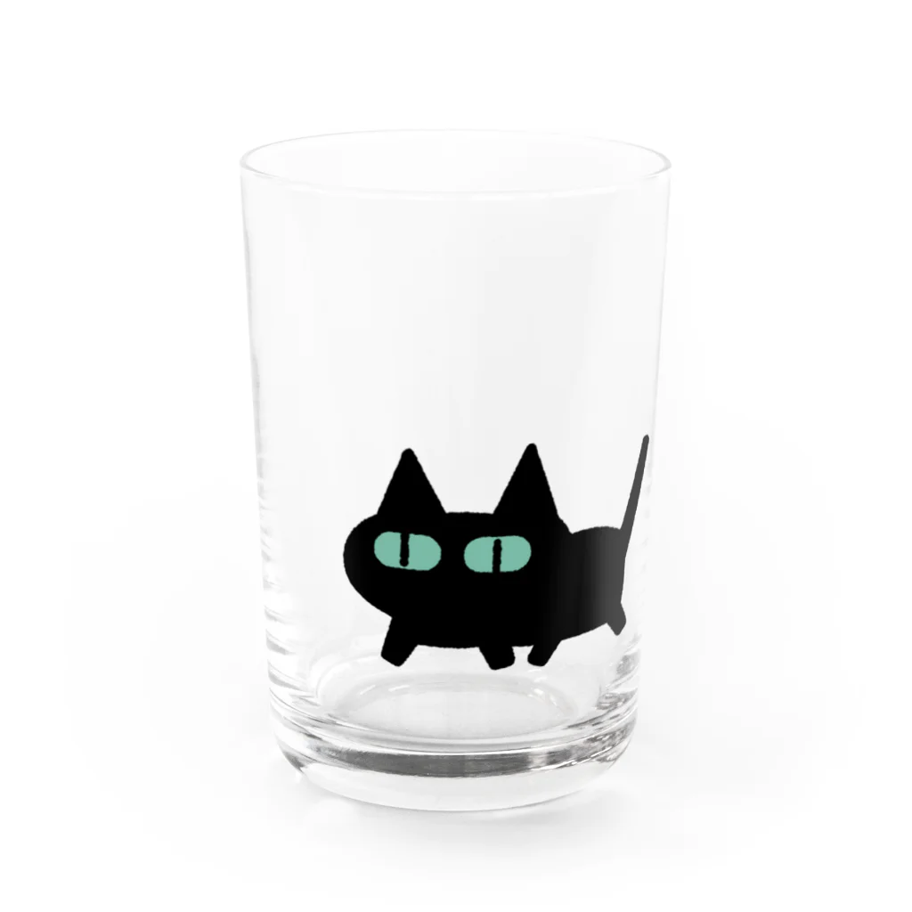 ぷっちのくろねこレグのおさんぽ Water Glass :front