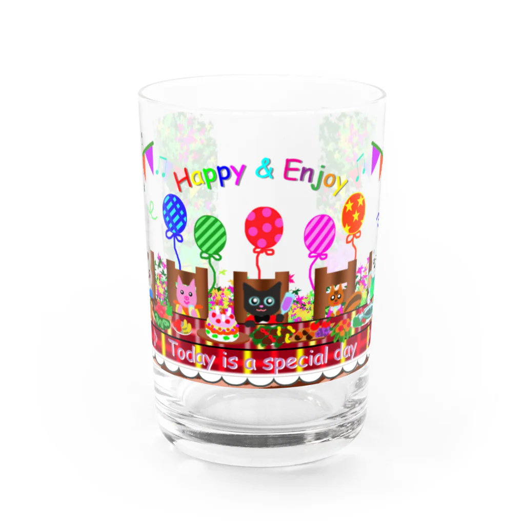 Yokokkoの店のLet's have a party♪ Water Glass :front