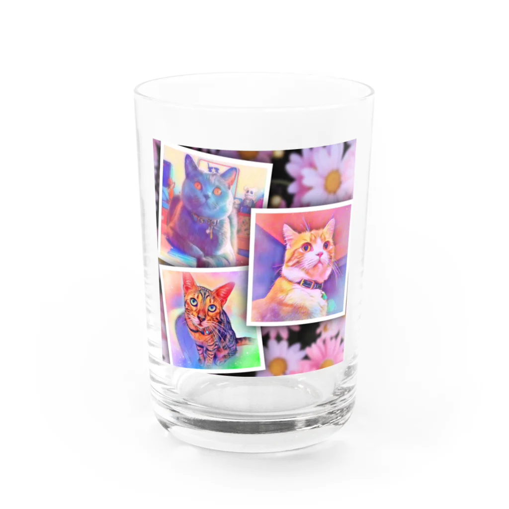 KGD 3nyansのゆめかわねこ Water Glass :front