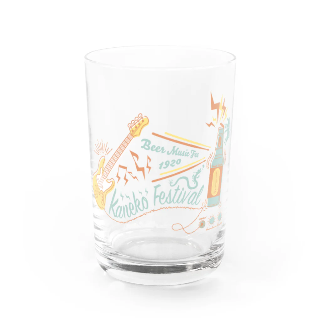 喫茶めろんのかねこフェスT Water Glass :front