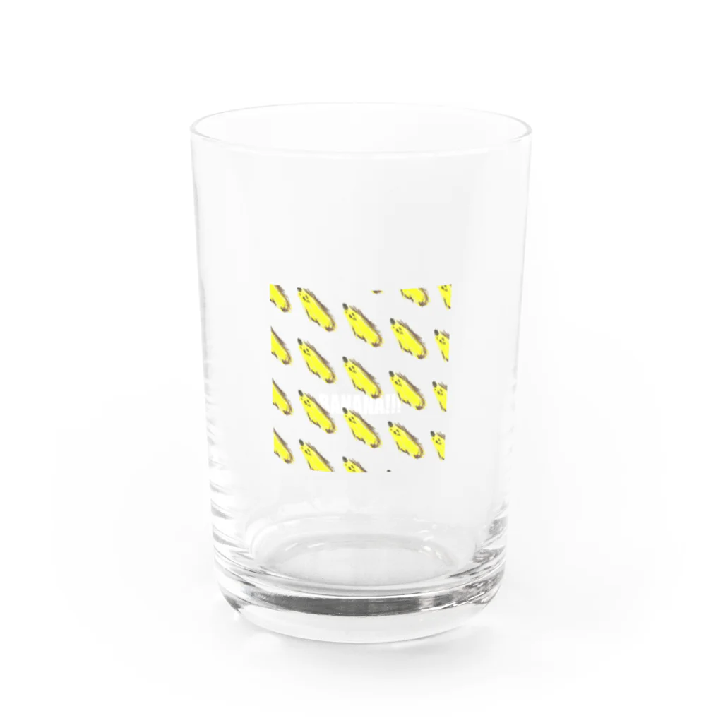 みはやさんのはーちゃんのばなな（D・ロゴWH） Water Glass :front