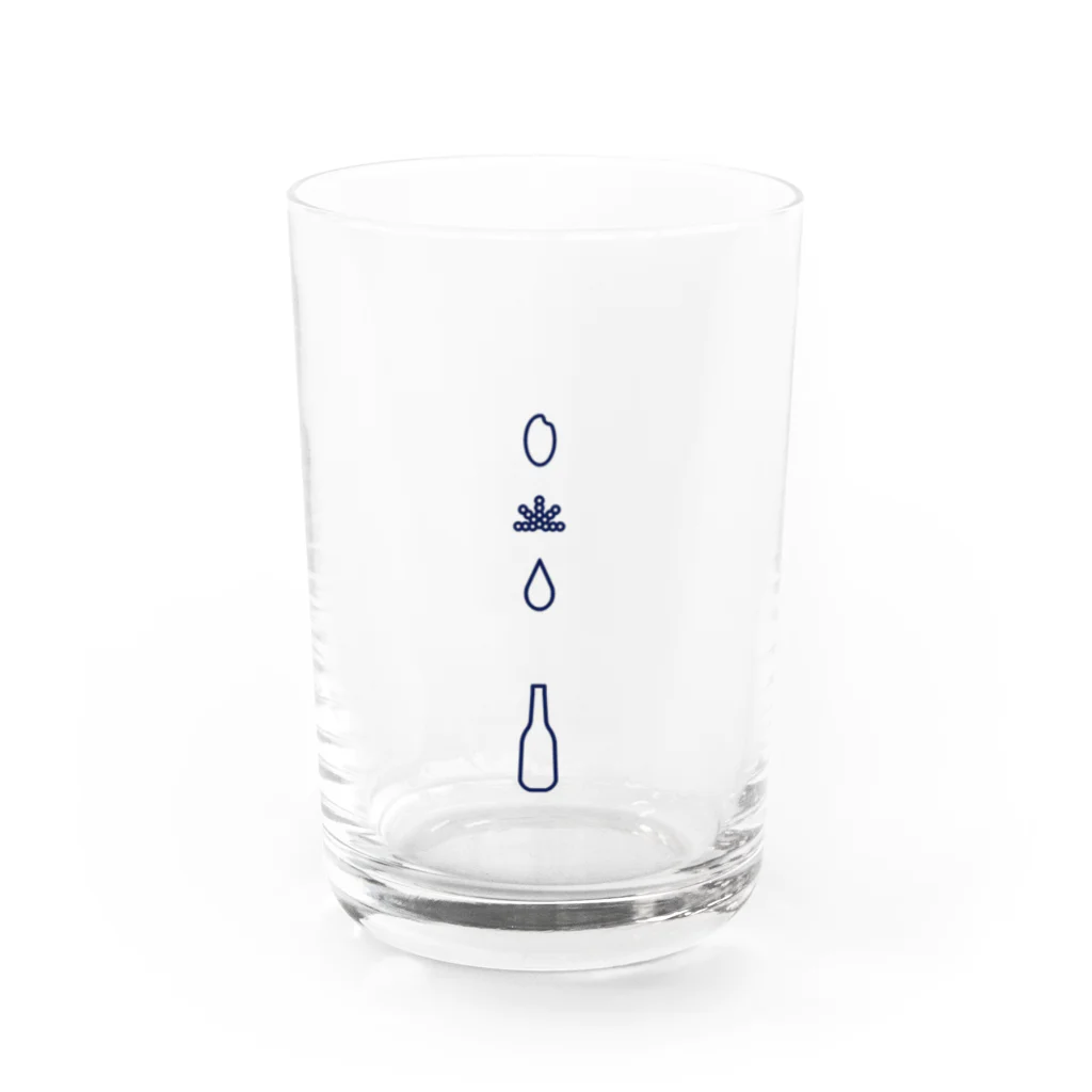 まーの→SAKE Water Glass :front