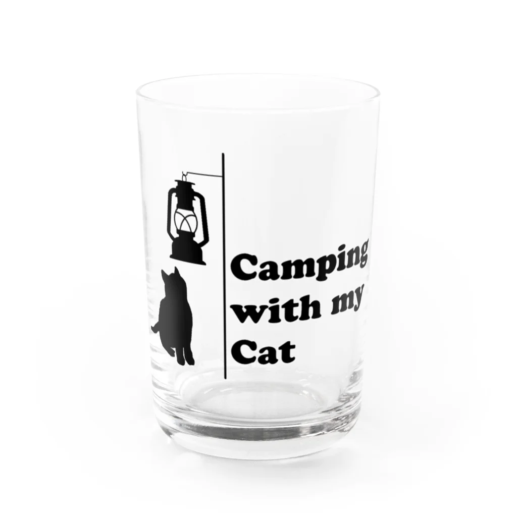 HesseのCamping with my Cat 2 Water Glass :front