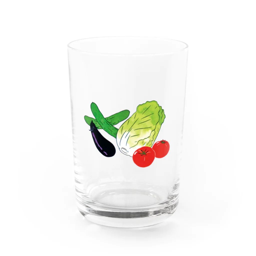 大津萌乃のみずみずしい野菜 Water Glass :front