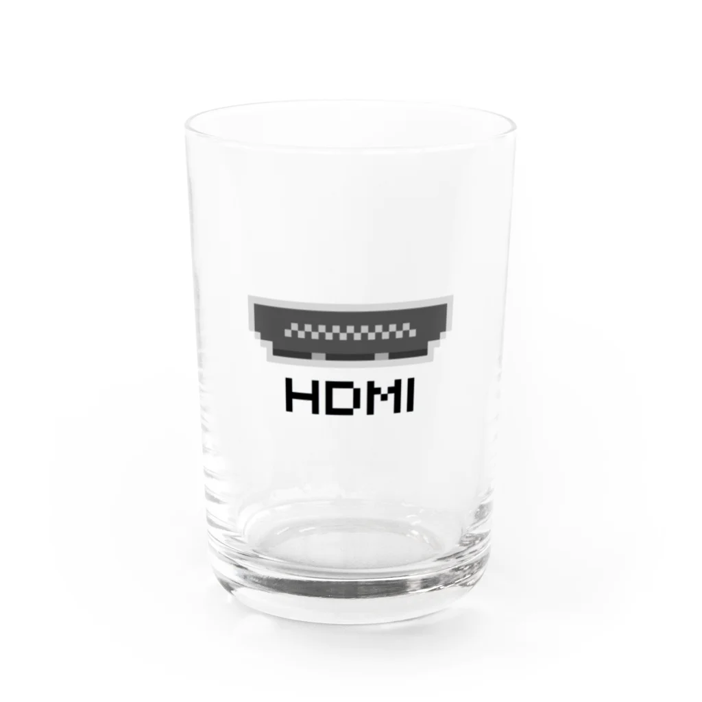 ささののお店のHDMI 黒 Water Glass :front