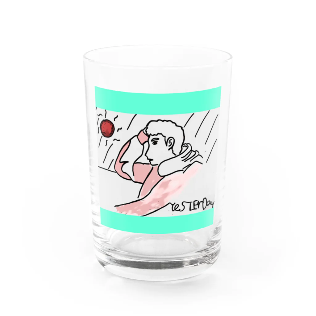 tomizuka 💰の男 Water Glass :front