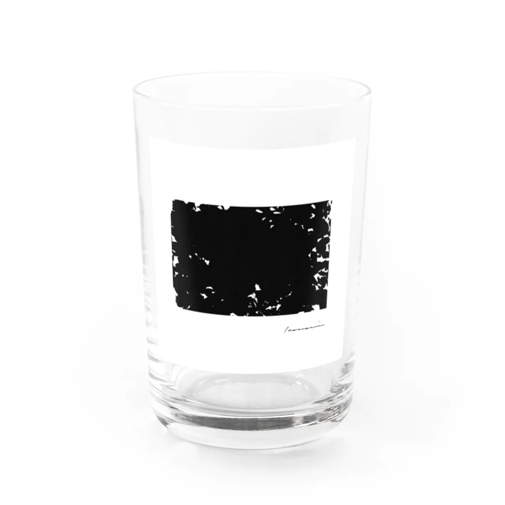 白川香翠　墨の雑貨の白川香翠　墨の雑貨　海苔 Water Glass :front