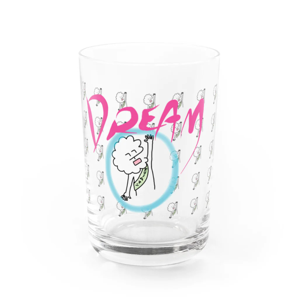 うさなん☆ショップのドリームマン Water Glass :front