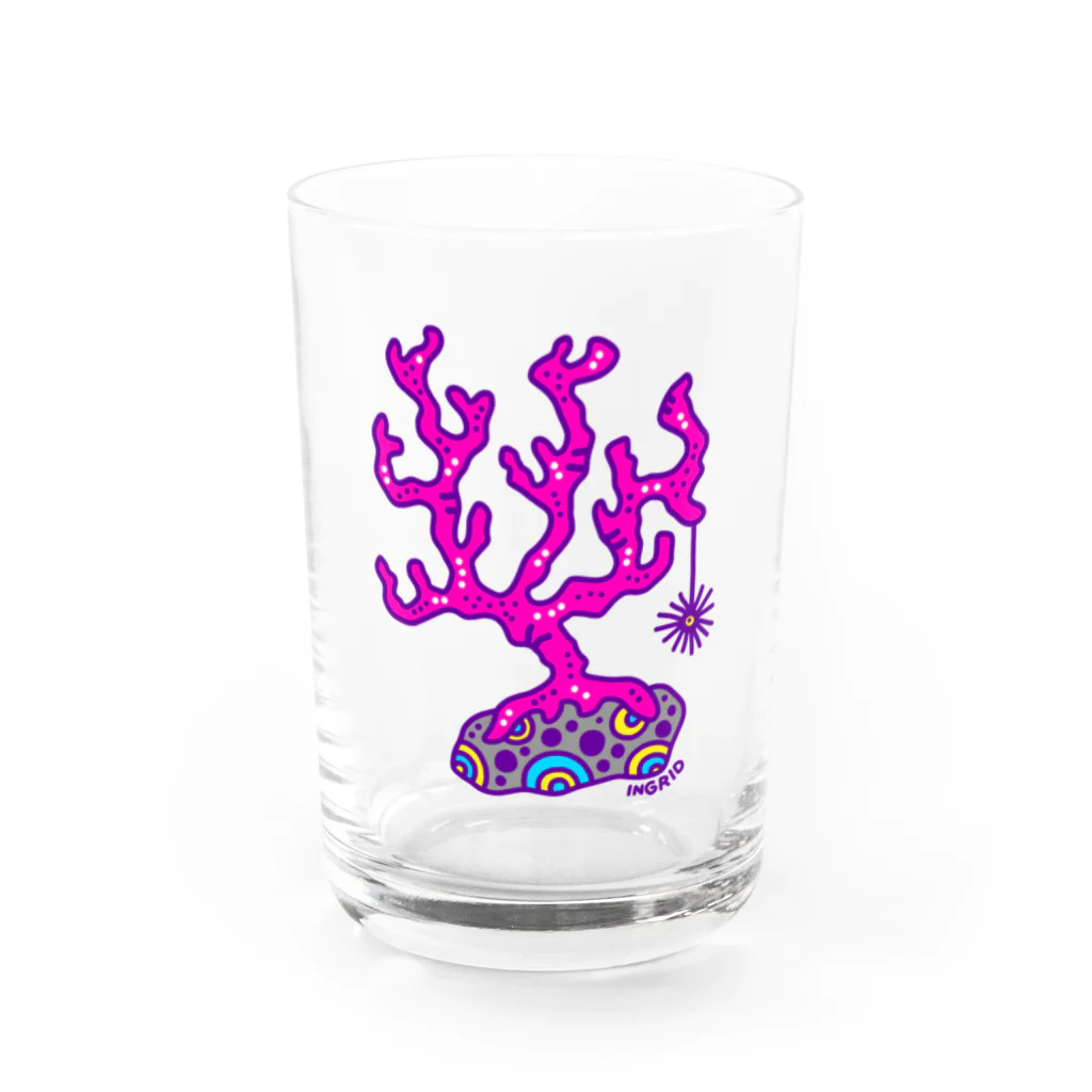 INGRIDのサンゴ（ピンク） グラス前面