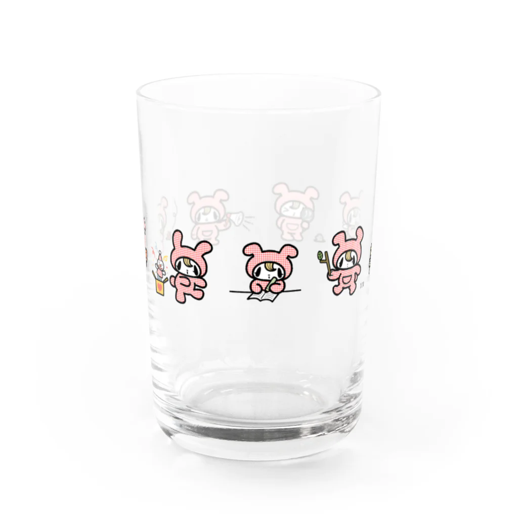 ドンナコ・ショップ　SUZURI出張店のきぐるみくん（グラス） Water Glass :front