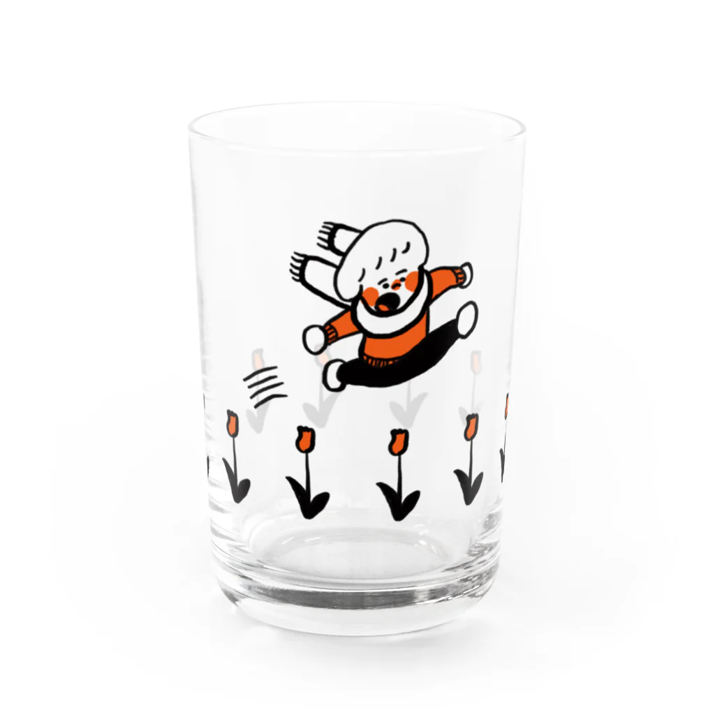  ぽにぽに通信ショップのチューリップ Water Glass :front