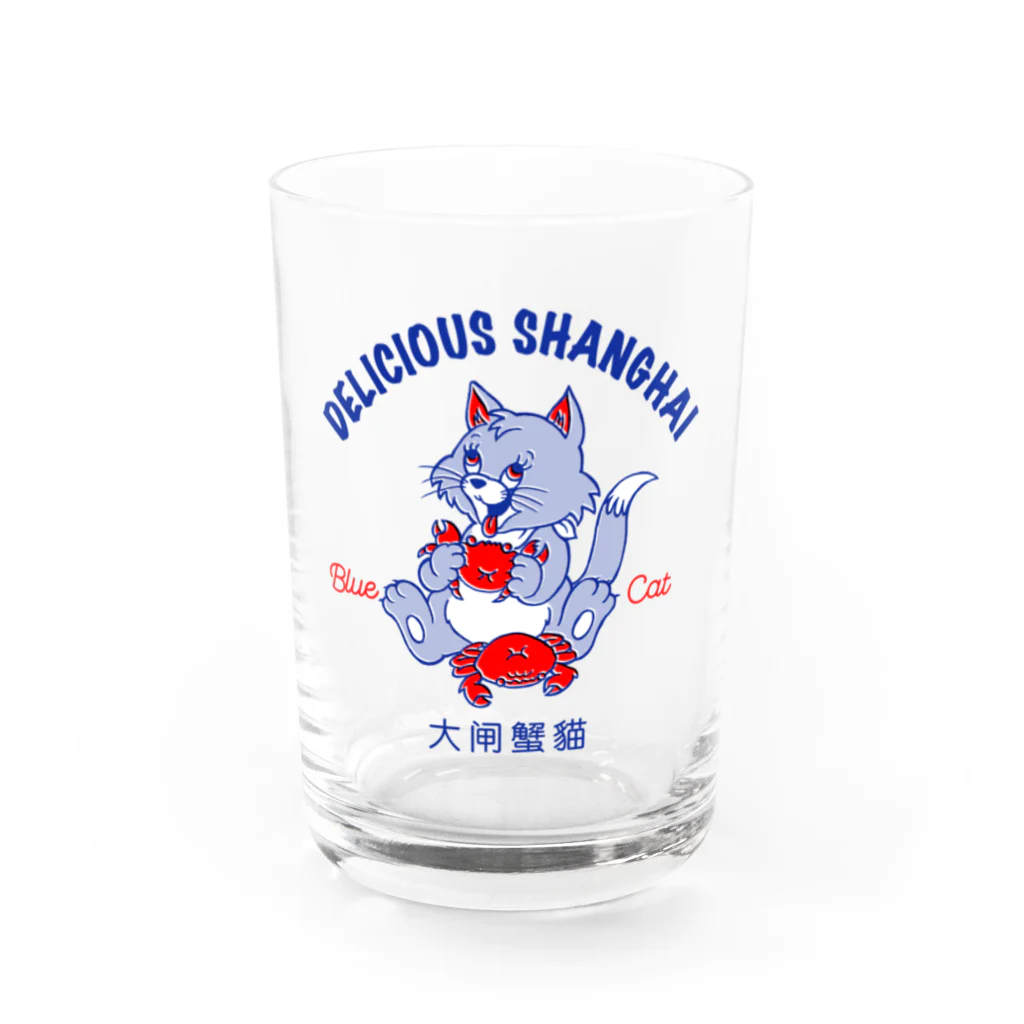 nakkiの上海蟹ねこ  Water Glass :front