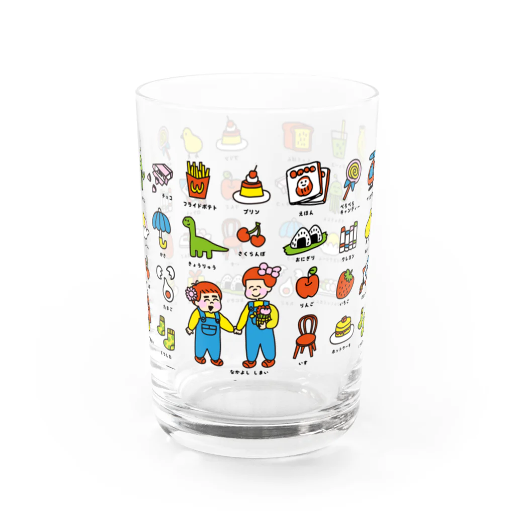  ぽにぽに通信ショップのいっぱい Water Glass :front