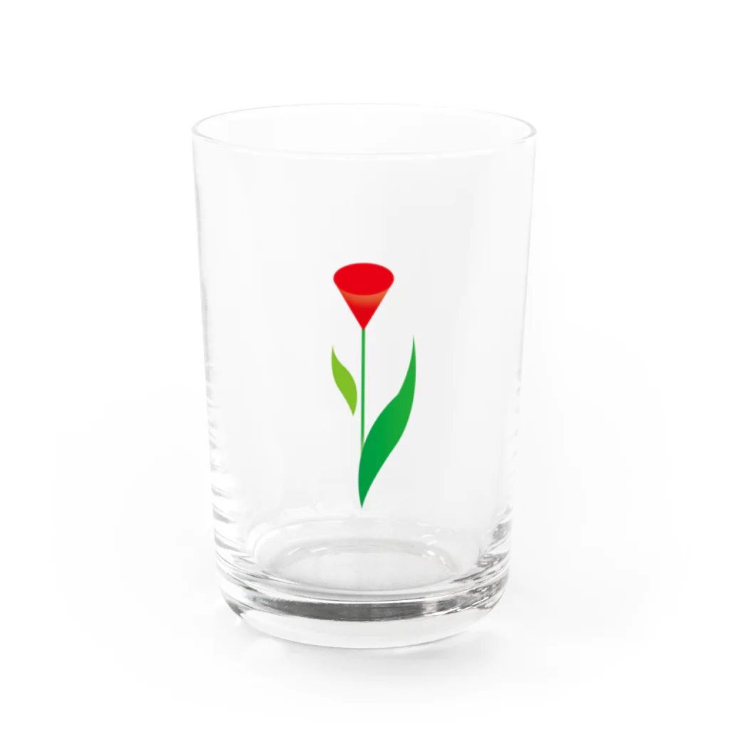 pazooのFlower01 Water Glass :front