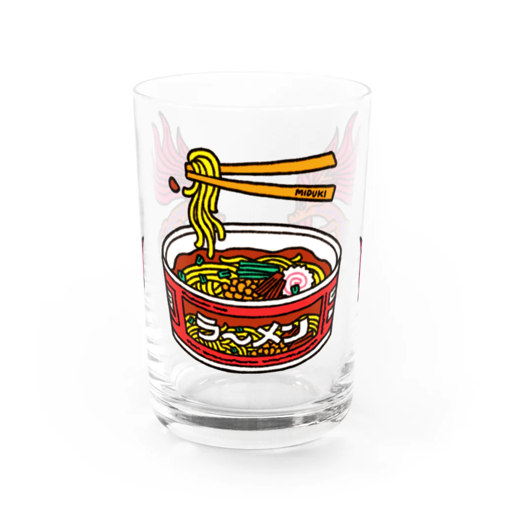 おちゃめるへんらんどの🐉🍜🐉 Water Glass :front