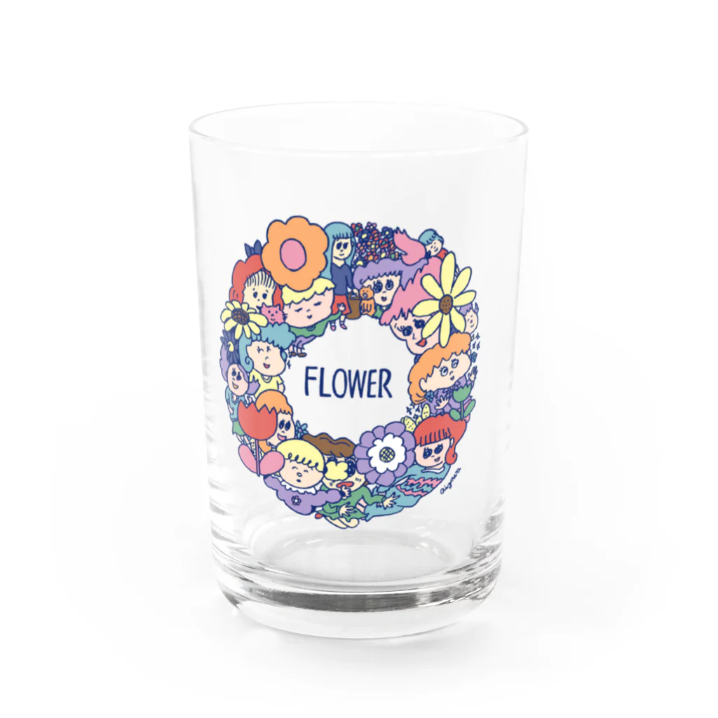 aizaknewton_aizawaのフラワーズ Water Glass :front