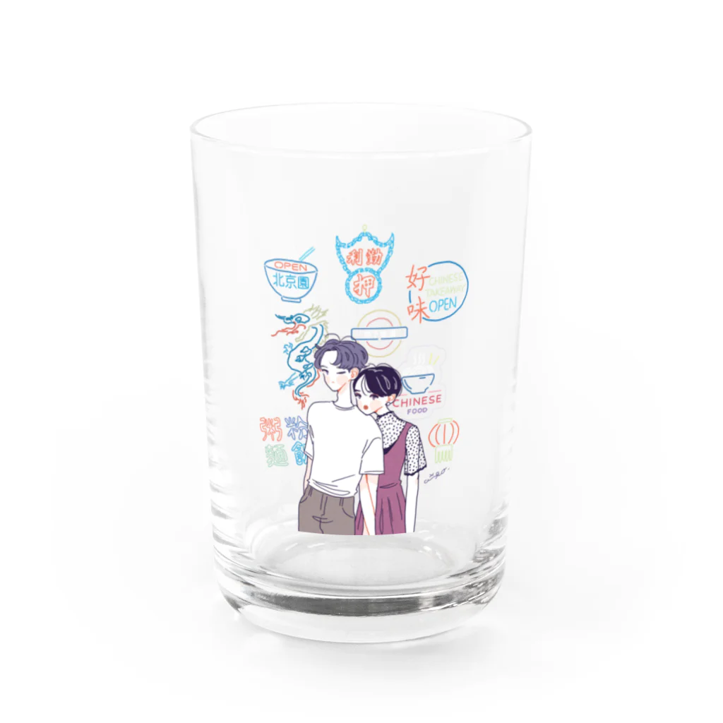 あい子のCHINESE NEON SIGN Water Glass :front