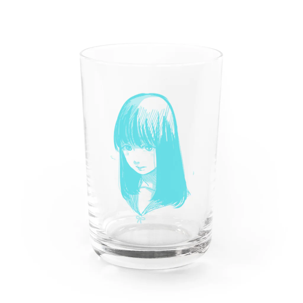 ぶるまに屋のチラ見ちゃん Water Glass :front