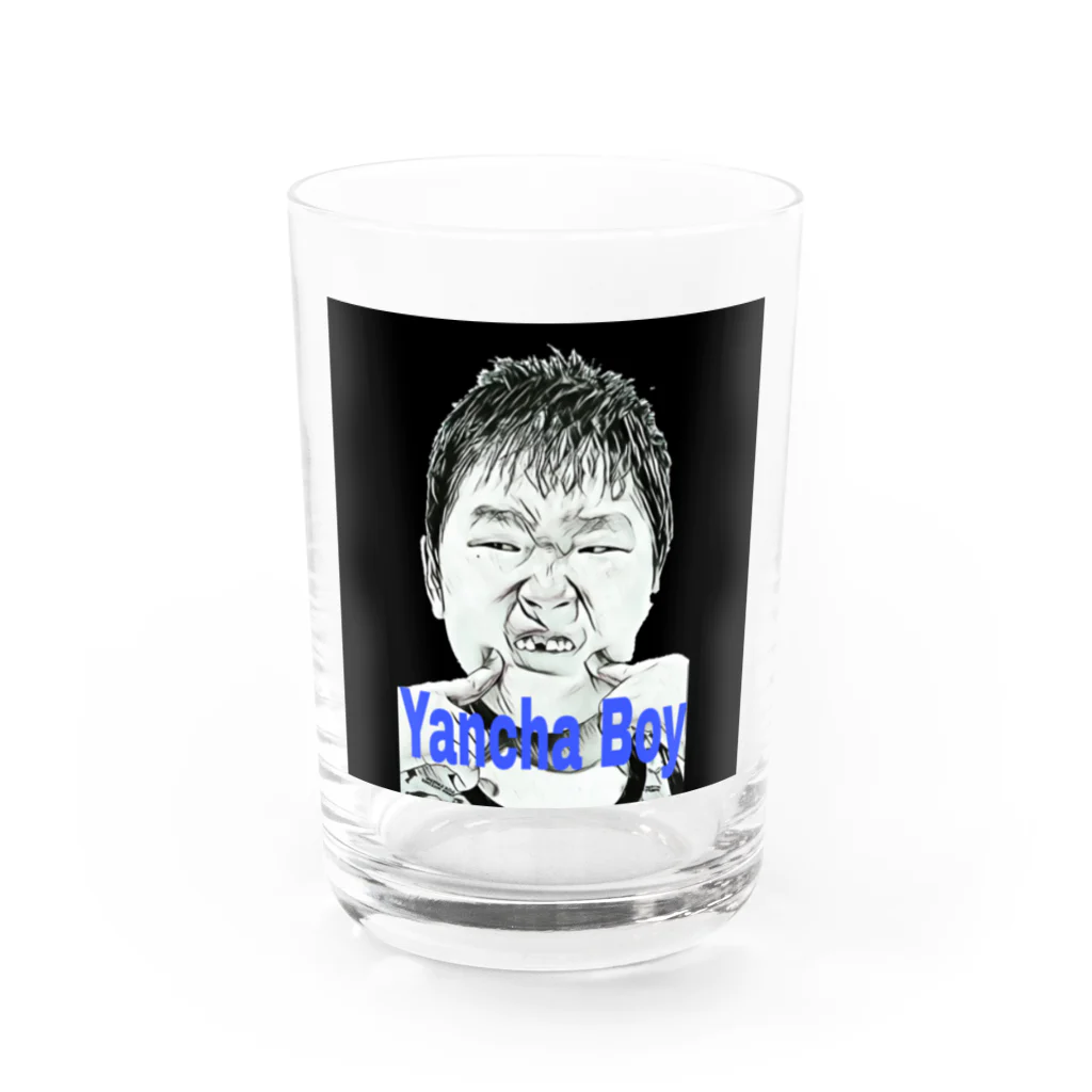 yancha堂のyancha boy Water Glass :front