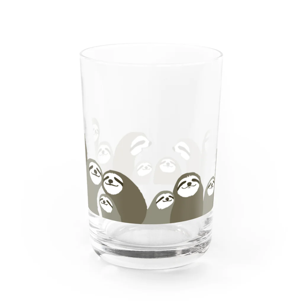 タバタ画房のみんななかよし　なまけもの Water Glass :front