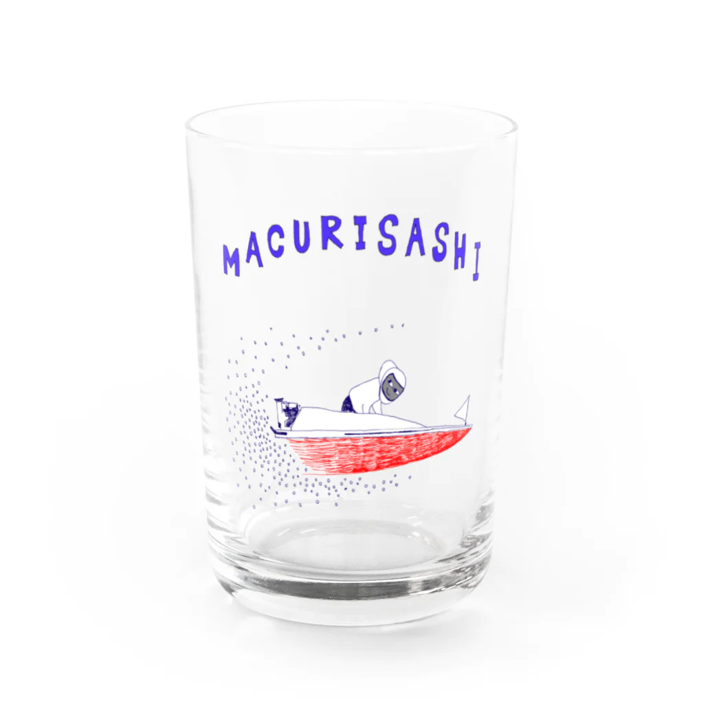 NIKORASU GOのボートレースデザイン「まくり差し」（Tシャツ・パーカー・グッズ・ETC） Water Glass :front