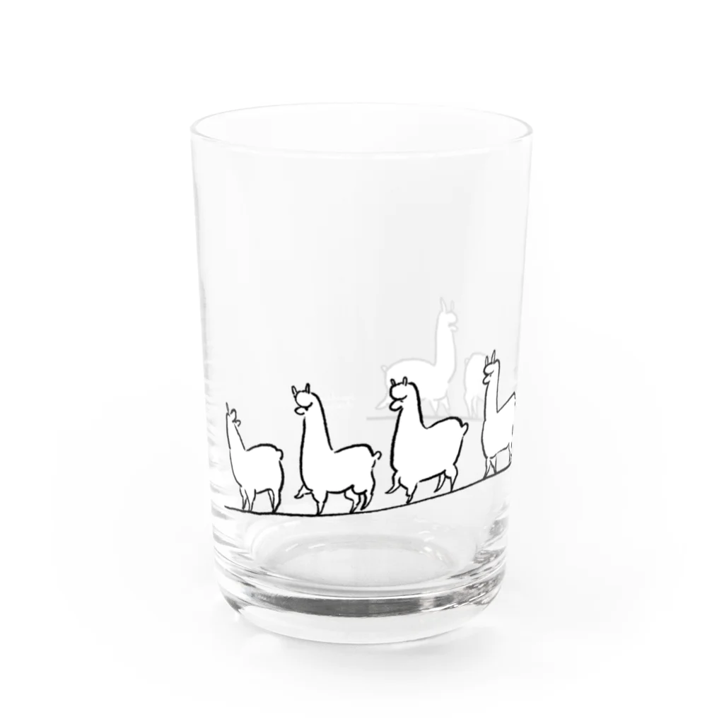 sunokko designのアルパカ キャラバン Water Glass :front