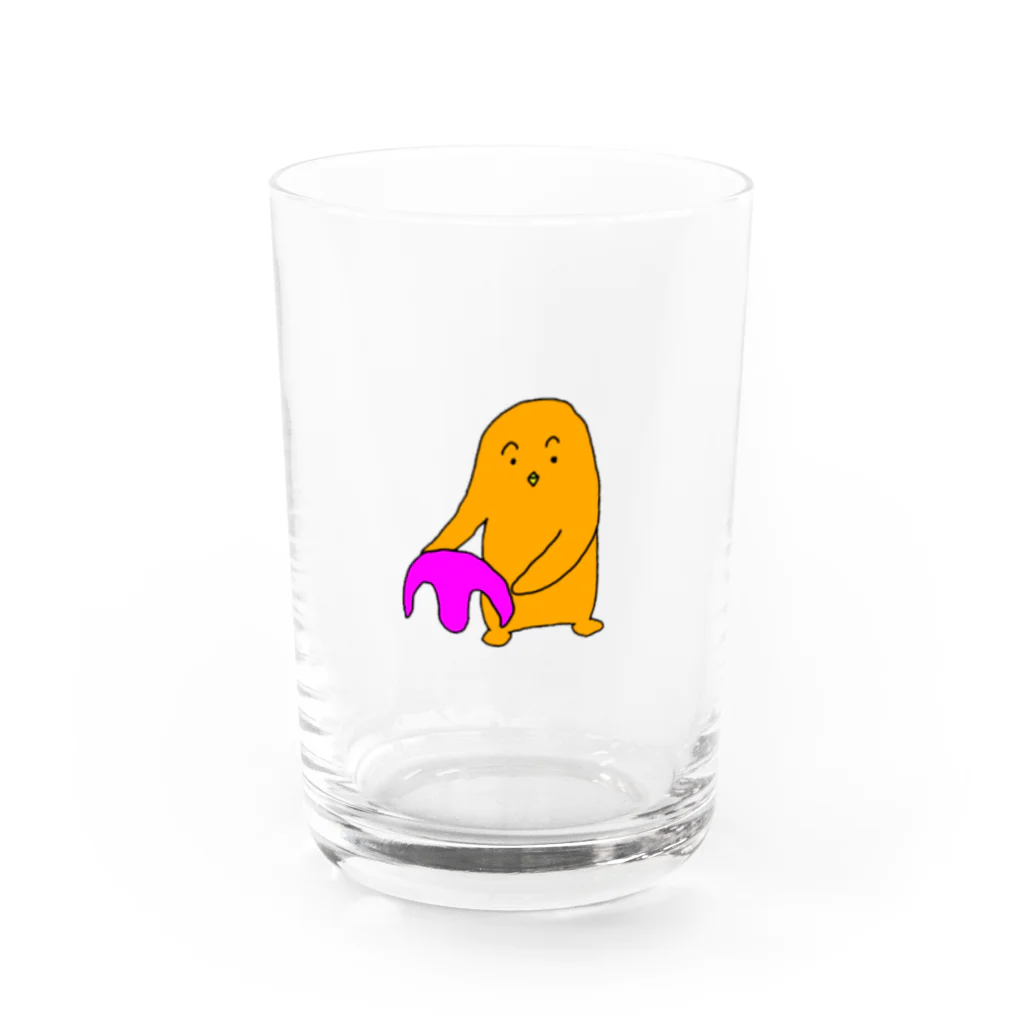 surumenosmellshopのズラとりペンギン Water Glass :front