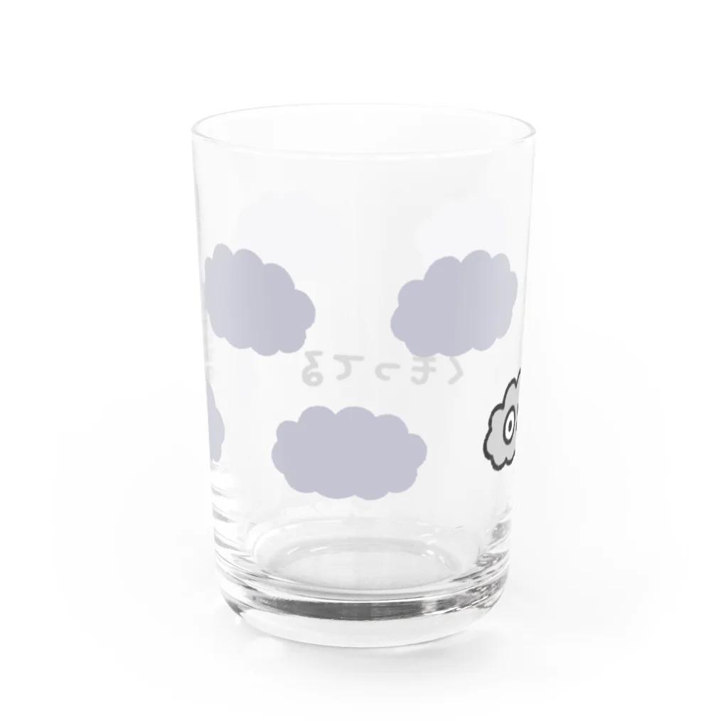 伊井かなのグッズのくも（文字付き） Water Glass :front