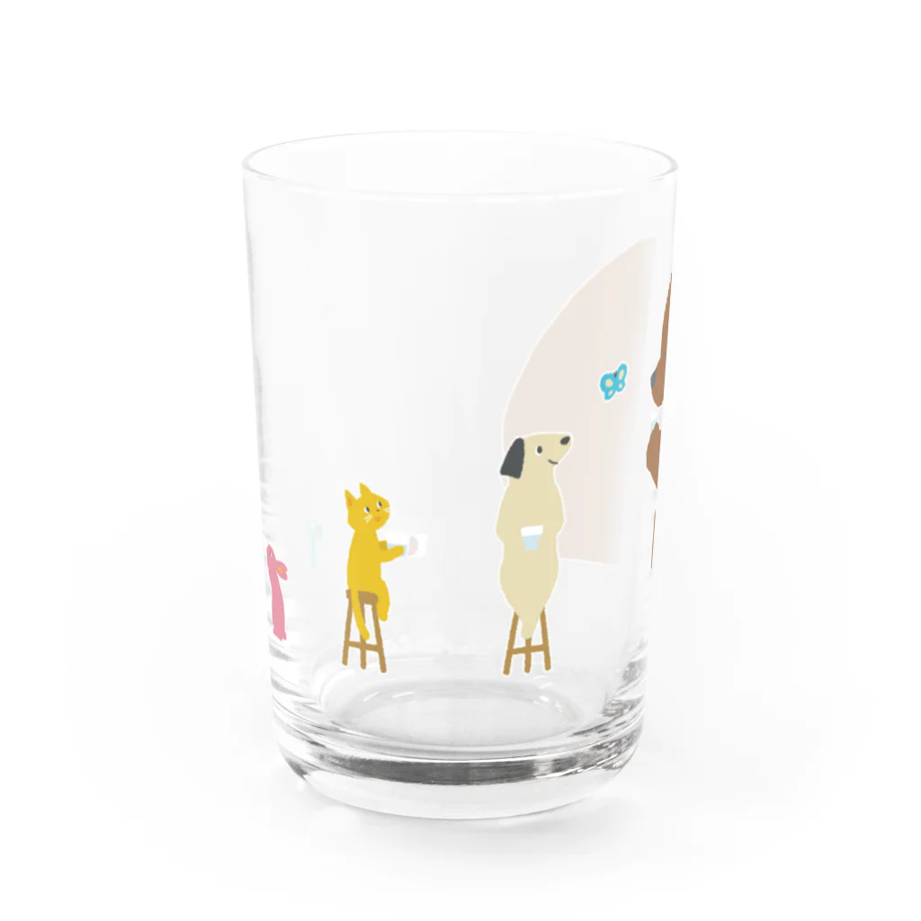 はしっこマルシェ　SUZURI店のこれくらいのグラス Water Glass :front