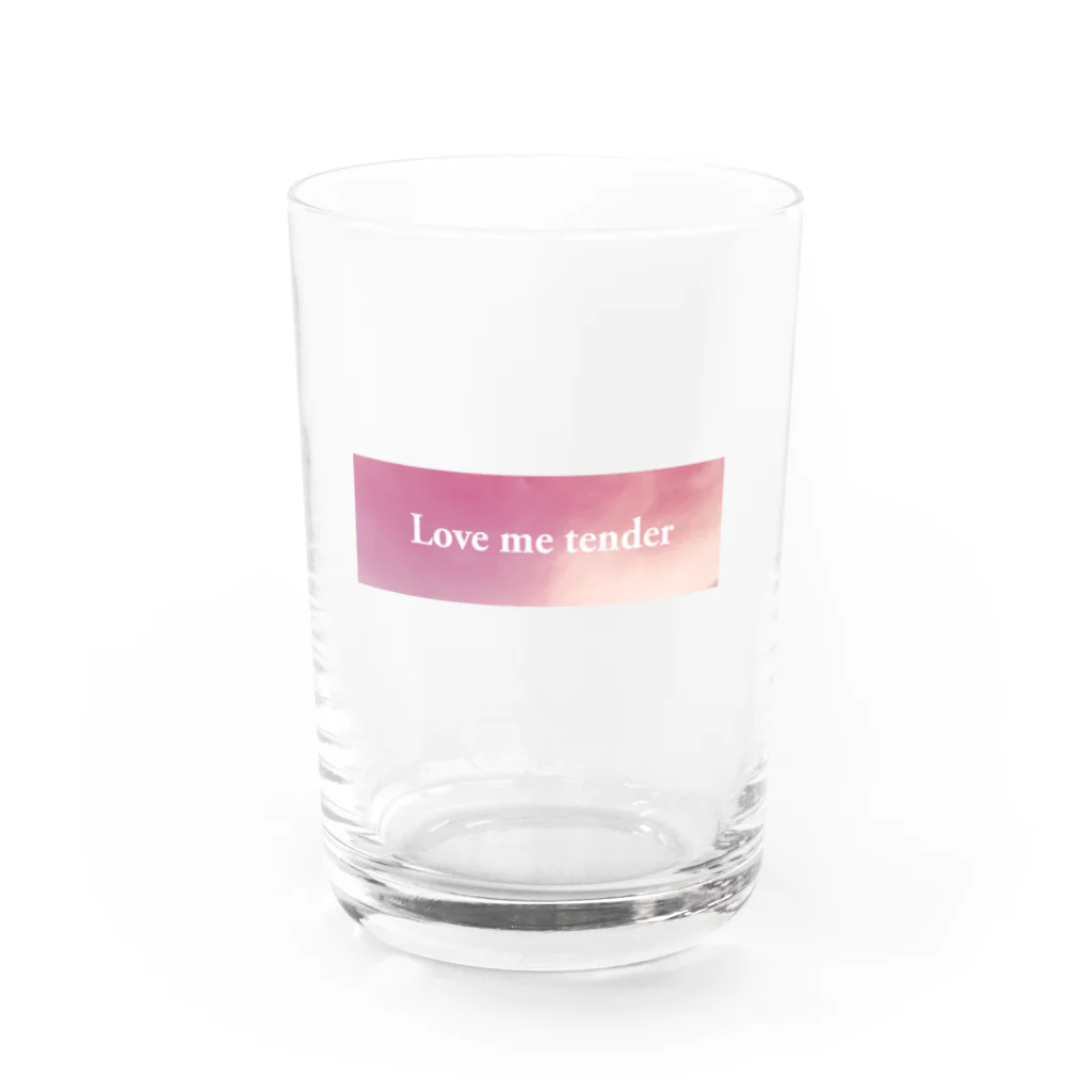 cathのLove me tender Water Glass :front