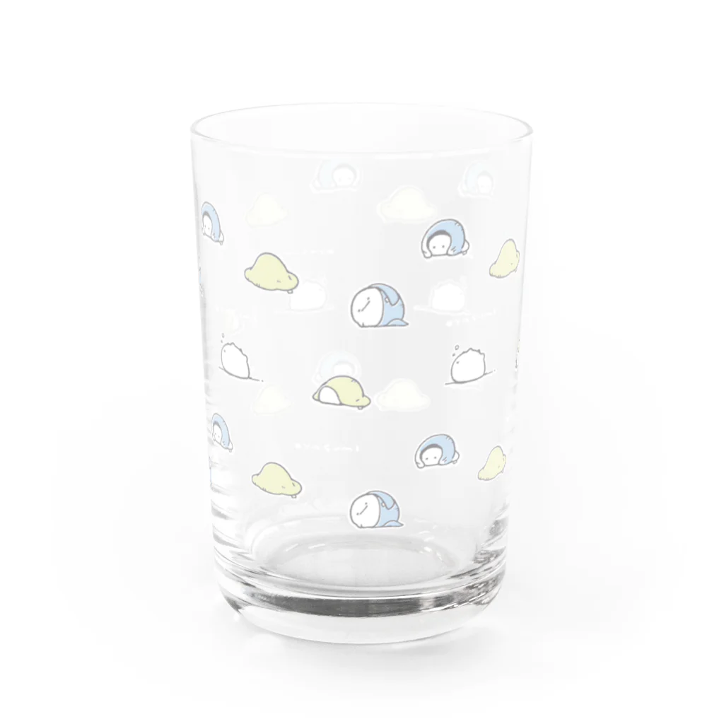 なぞのいきもののおねむ Water Glass :front