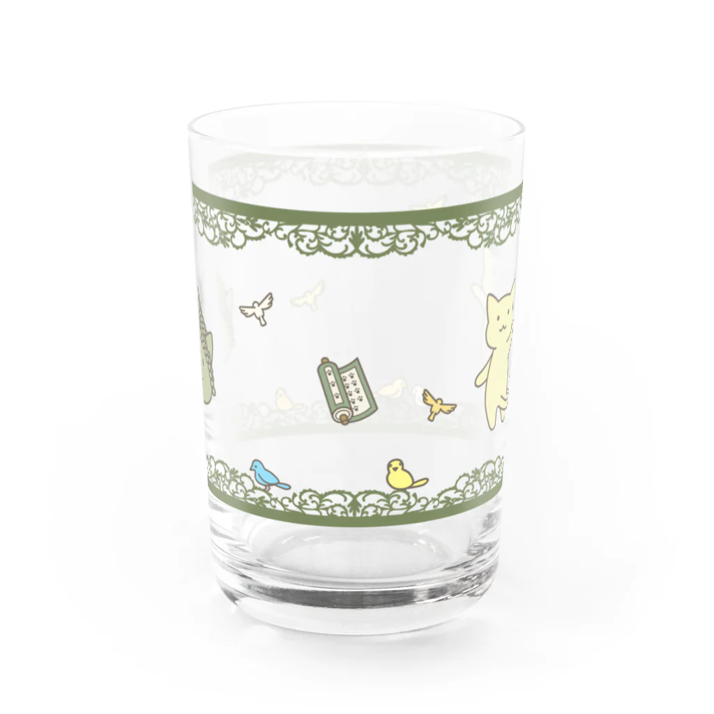 PygmyCat　suzuri店の仏にゃんグラス Water Glass :front