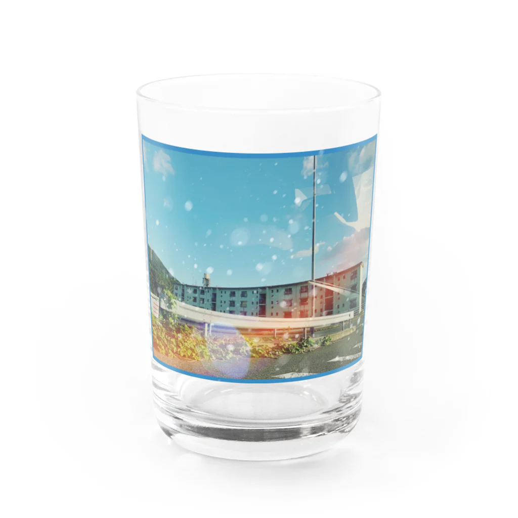 bluevineの団地 Water Glass :front