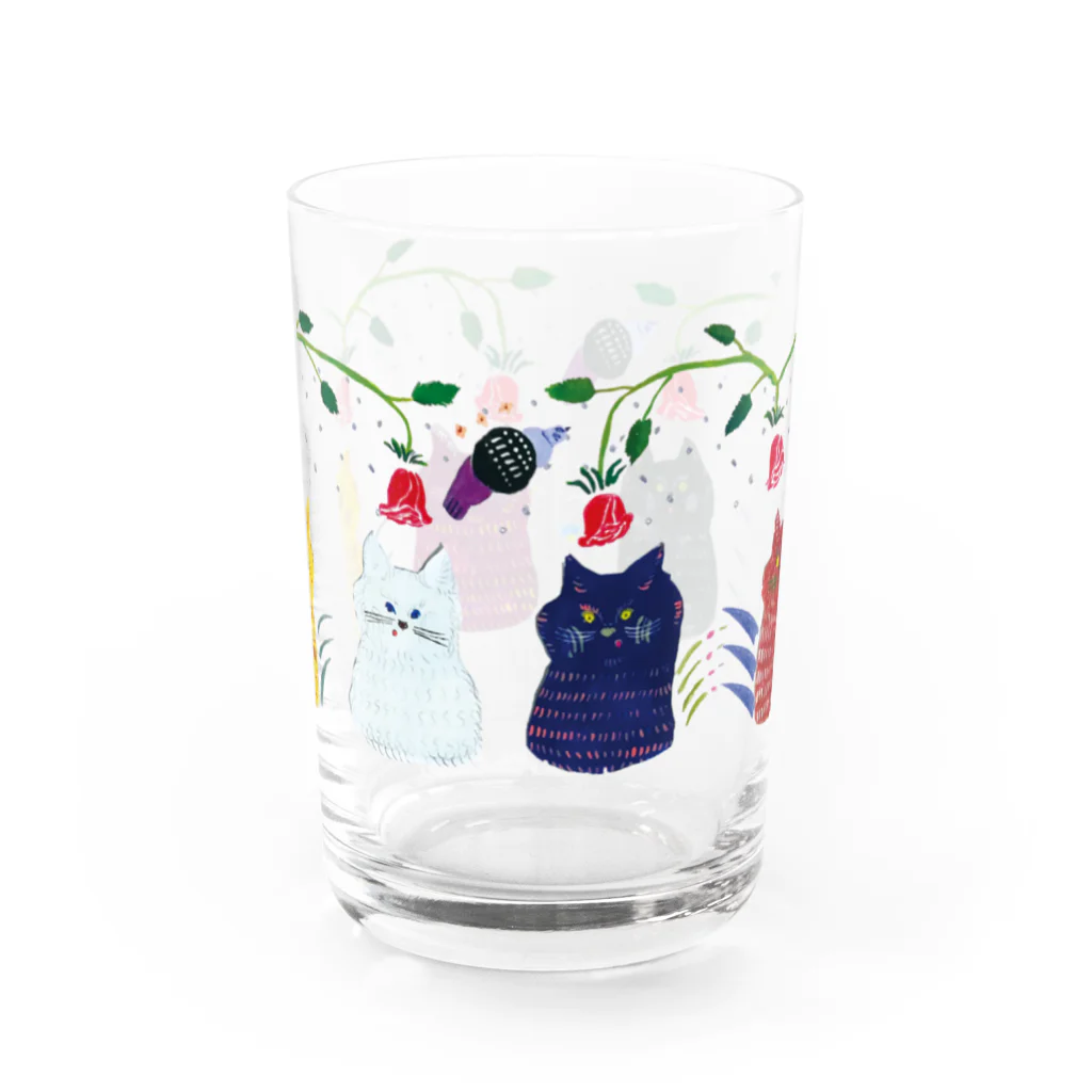 ショップの花電話会議 Water Glass :front