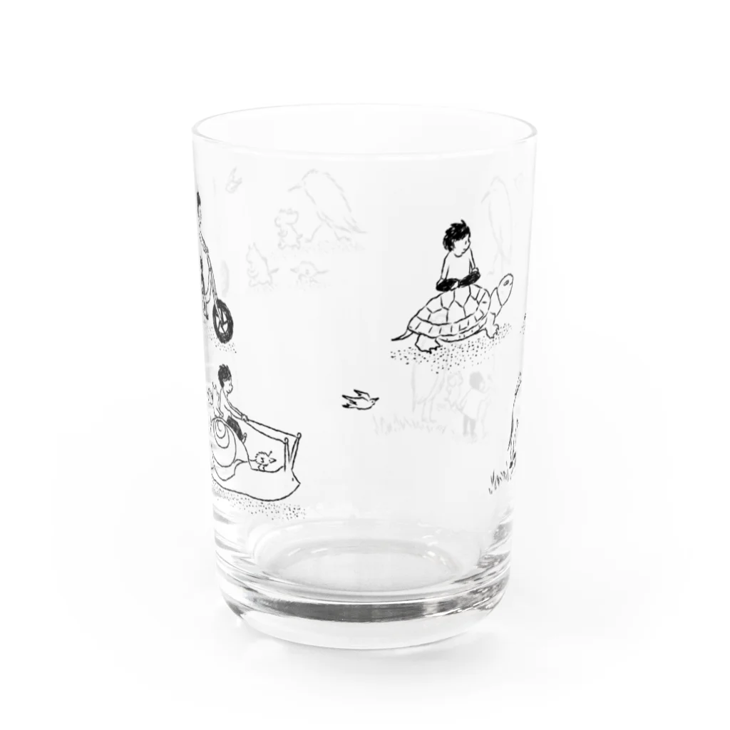 石川ともこのゆっくり Water Glass :front