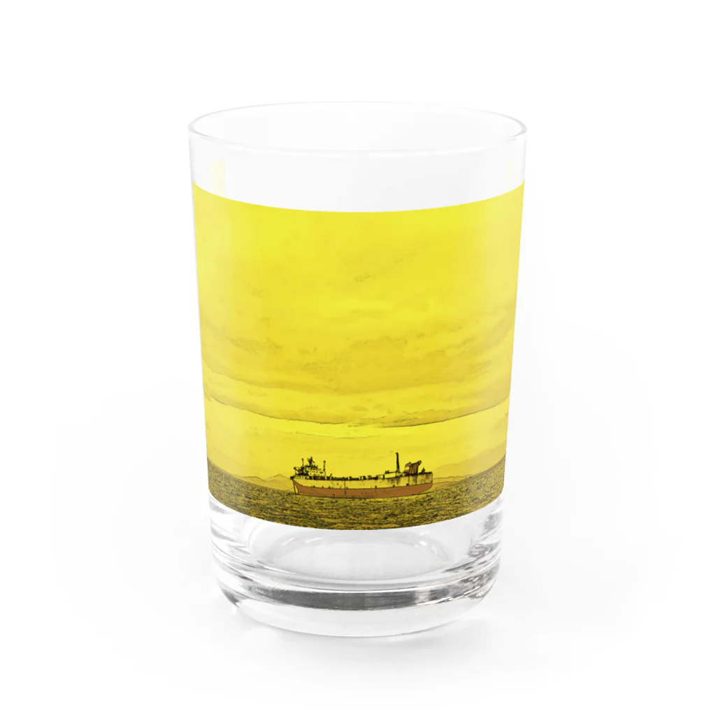 FahrenheitのSHIP yellow Water Glass :front