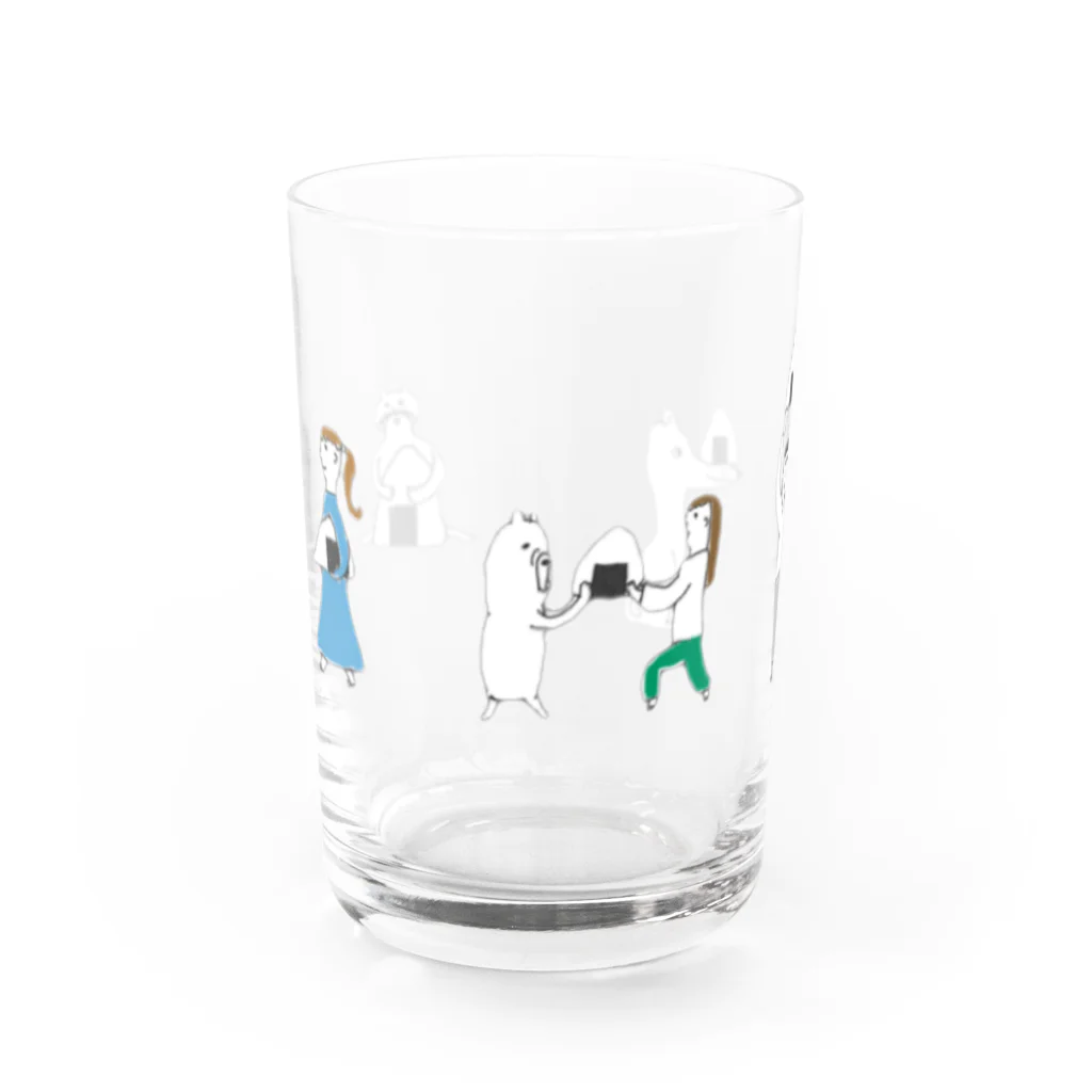 室井雑貨屋のおにぎり Water Glass :front