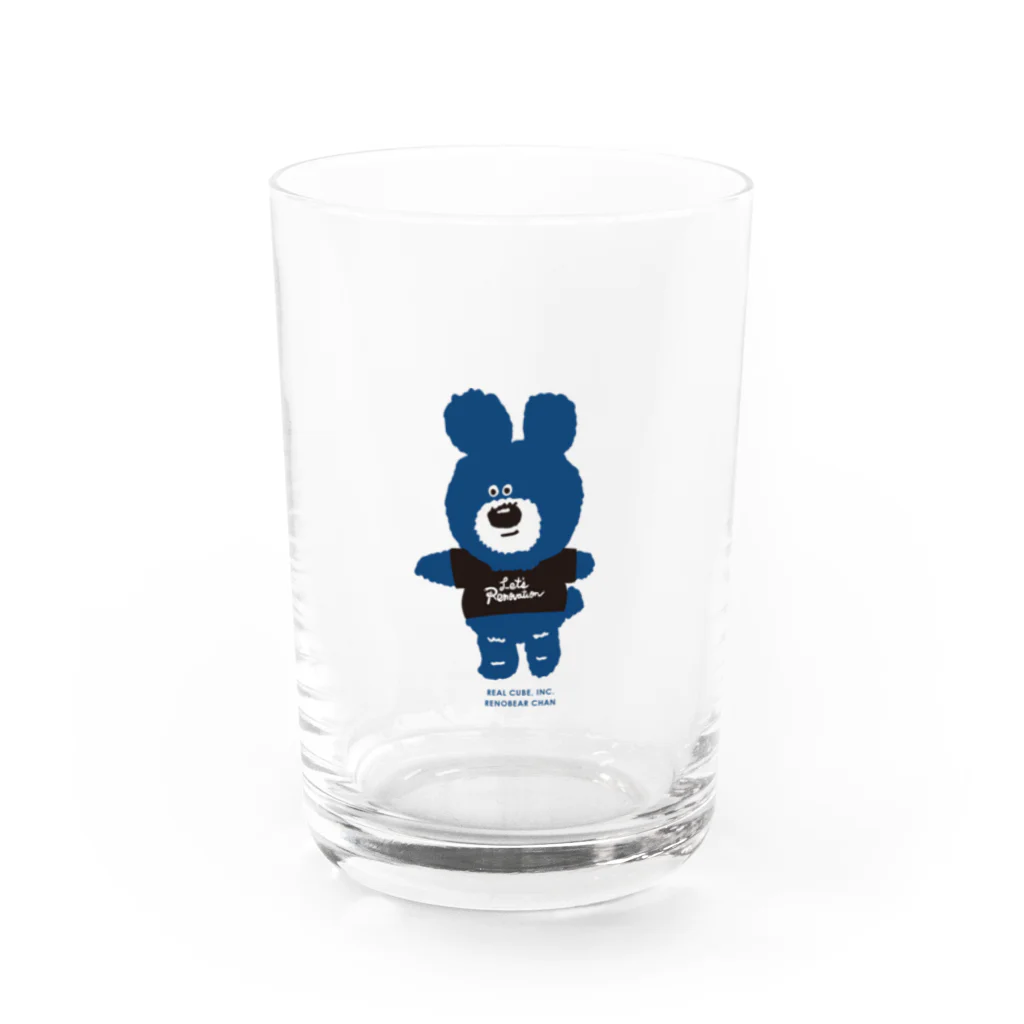 りのくまちゃんのCLASSIC BLUEりのくまちゃん Water Glass :front