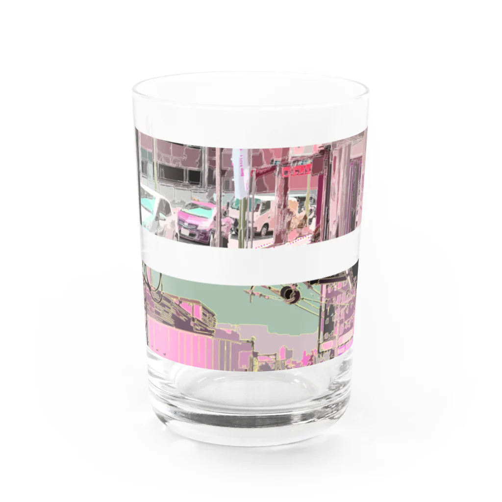 x_years_agoのMemorialTown/4bit Water Glass :front