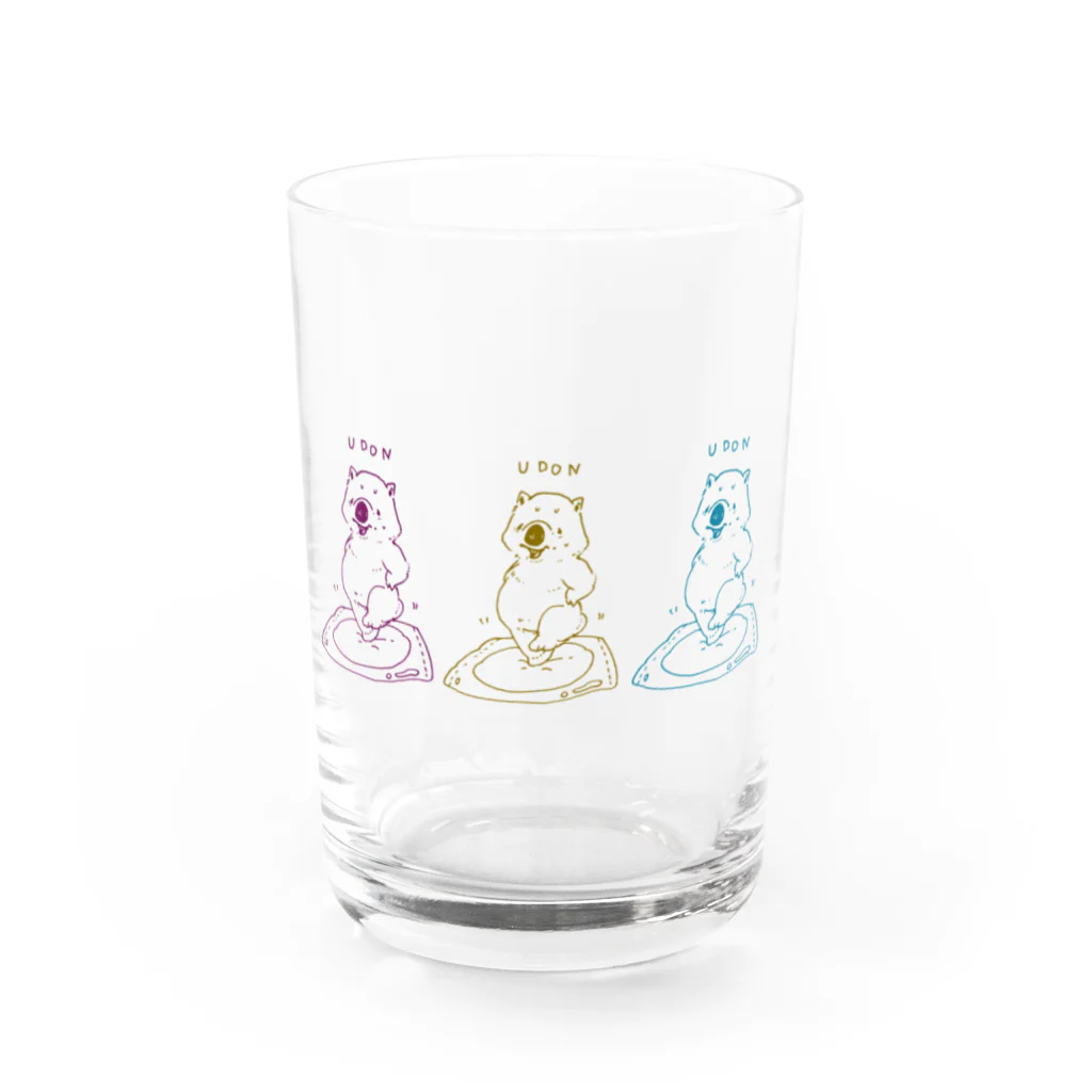 おかだのウォンバットうどんをつくるの巻 Water Glass :front