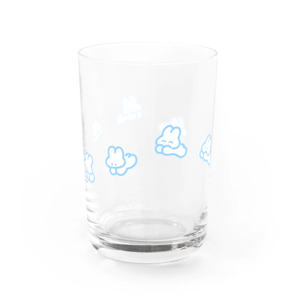 みずしままゆこのぴょんぴょんうさちゃん（ぺっとのうさ） Water Glass :front