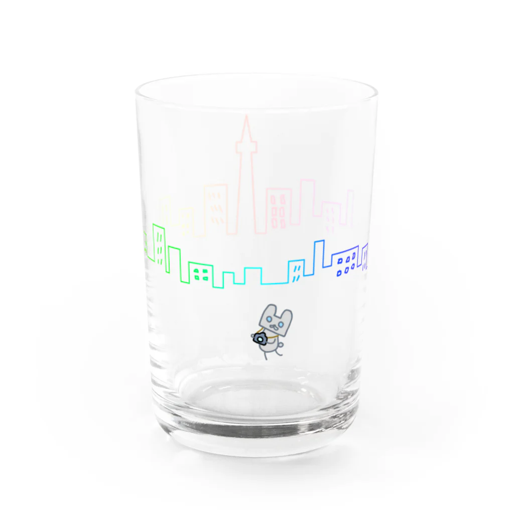 ゆずちゃのお散歩 Water Glass :front