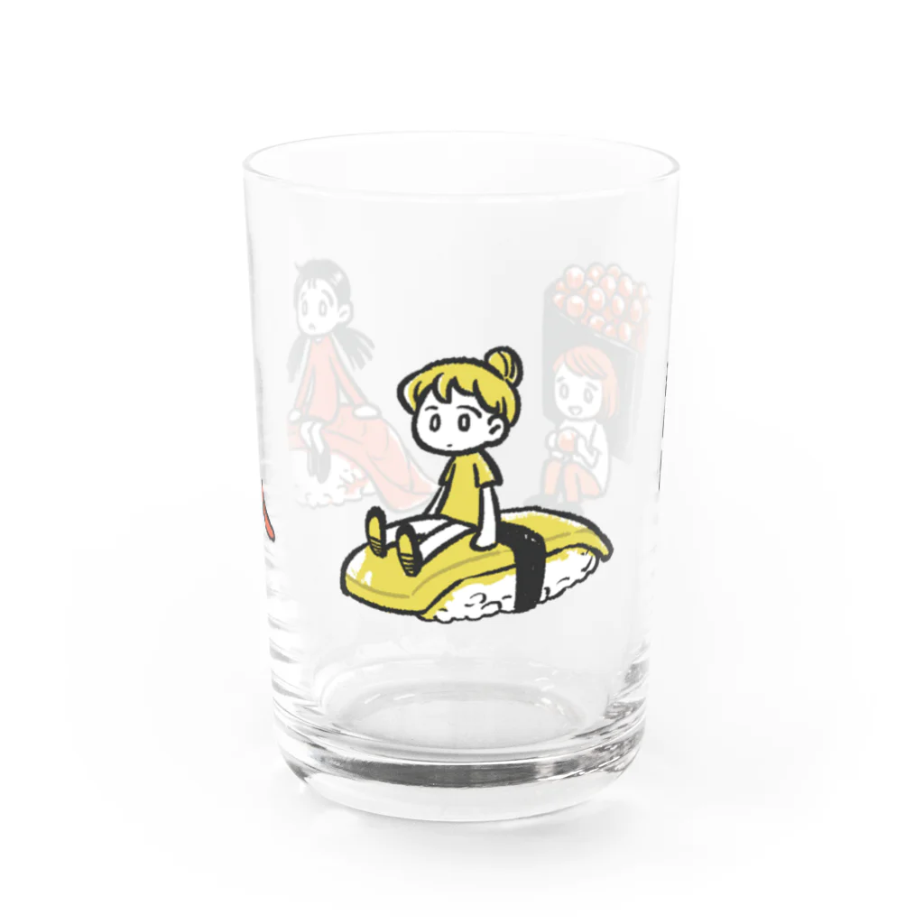 もなかのお寿司ライダーズ No.1 Water Glass :front