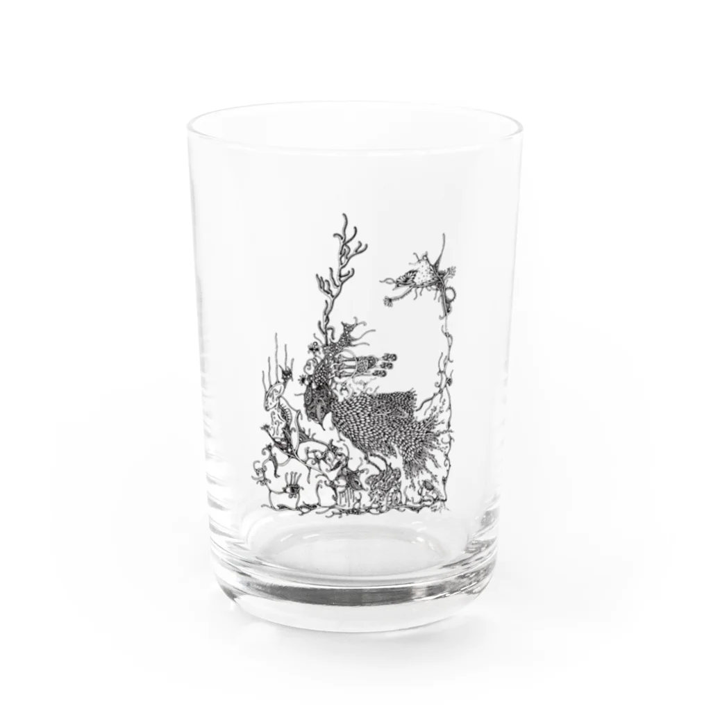 アトリエ葱の飛び立つ鳥 Water Glass :front