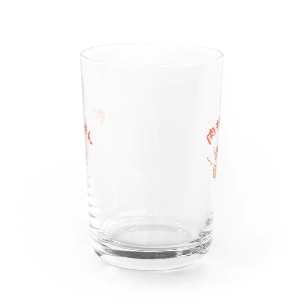 かっぴの赤い肉まんまん Water Glass :front