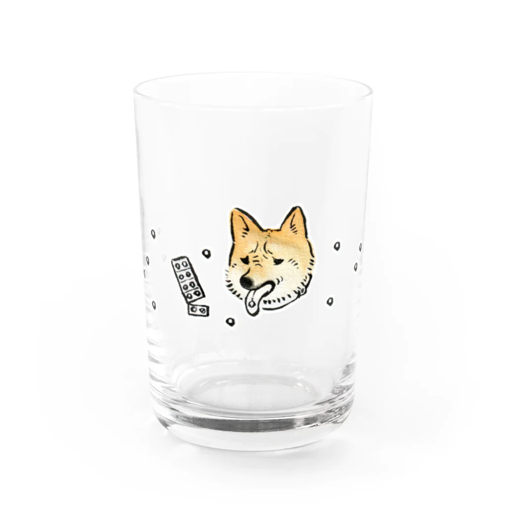 ダムるしの良薬口苦ド Water Glass :front